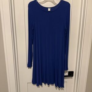 Old Navy Jersey Swing Dress for Women  Royal Blue, Size Medium